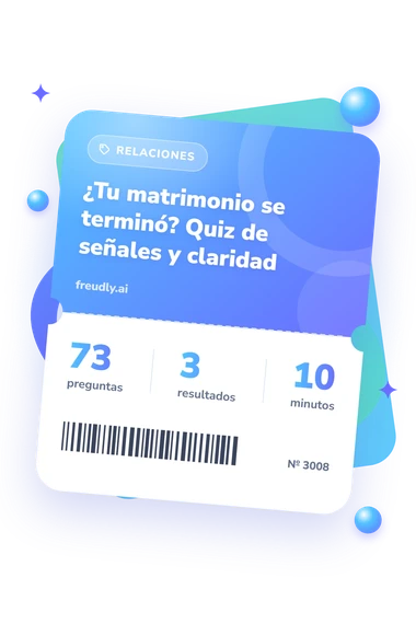 Test ¿Tu matrimonio se terminó?: billete del test