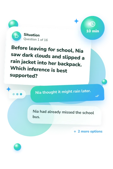 Are You Smarter Than: situation and reply bubbles