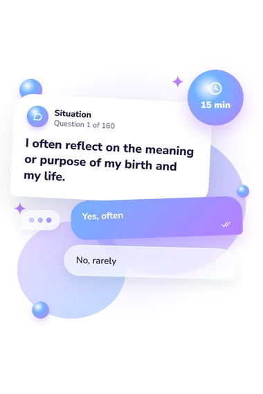 Assertiveness Questionnaire Test: what would you do Assertiveness Questionnaire Test: situation and reply bubbles