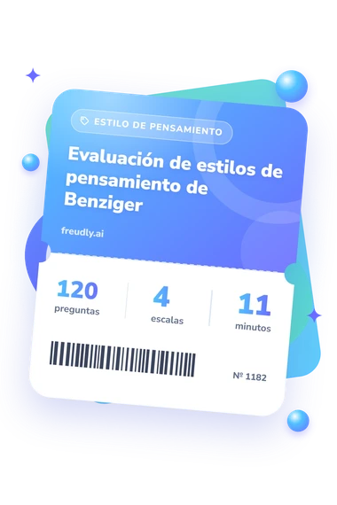 Test evaluación de estilos: billete del test