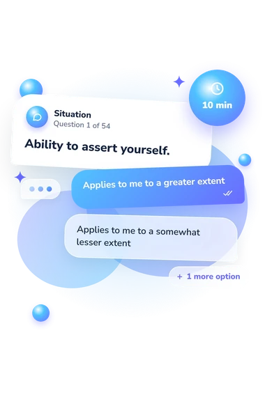 Communication and Leadership Skills: situation and reply bubbles