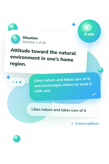 Moral Development Assessment Test: what would you do Moral Development Assessment Test: situation and reply bubbles