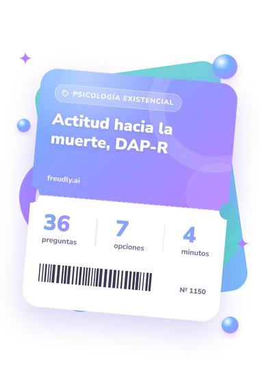 Test actitud hacia: preguntas, opciones y minutos Test actitud hacia la muerte: billete del test