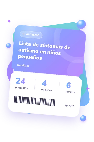 Lista de síntomas de autismo: billete del test