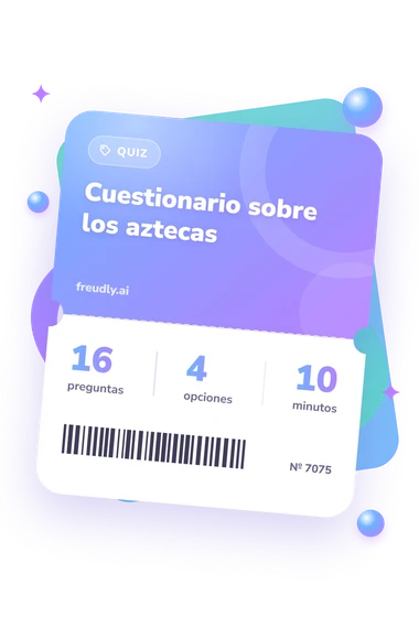 Test cuestionario sobre los aztecas: billete del test