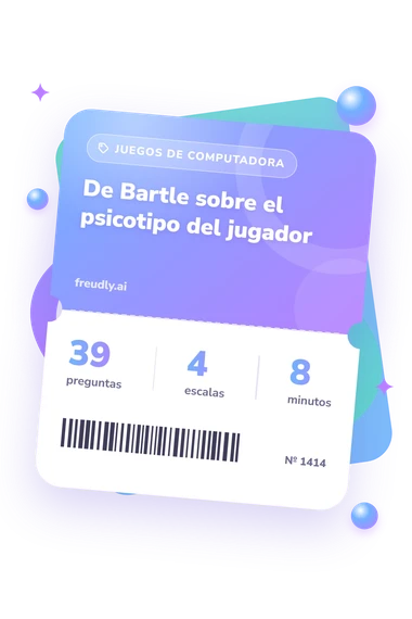 Test de Bartle: preguntas, escalas y minutos Test de Bartle: billete del test