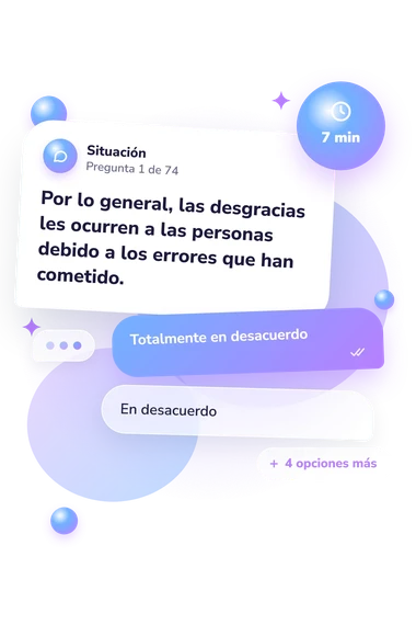 Test evaluación de creencias básicas: situación y respuestas