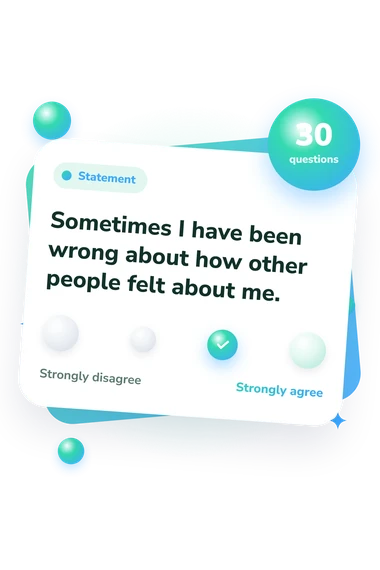 Beck Cognitive Insight Scale (BCIS): agreement scale card