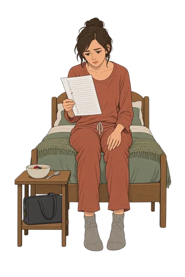 Beck Depression Inventory (BDI): Completing a mood checklist Beck Depression Inventory (BDI): Woman holding questionnaire