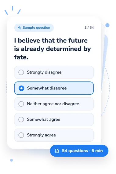 Free Will and Determinism: answers to choose from Free Will and Determinism Plus: sample question card