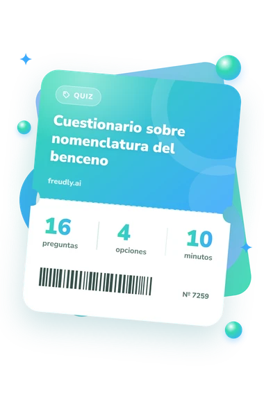 Test cuestionario sobre nomenclatura: preguntas, opciones y minutos Test cuestionario sobre nomenclatura: billete del test