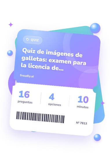 Quiz de imágenes de galletas: billete del test
