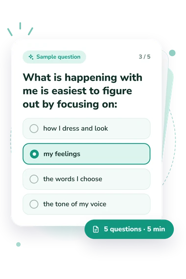 Bodenhamer-Hall Test: sample question card
