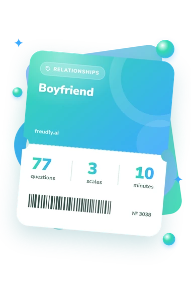 Boyfriend Test: questions, scales and minutes Boyfriend Test: test ticket with numbers