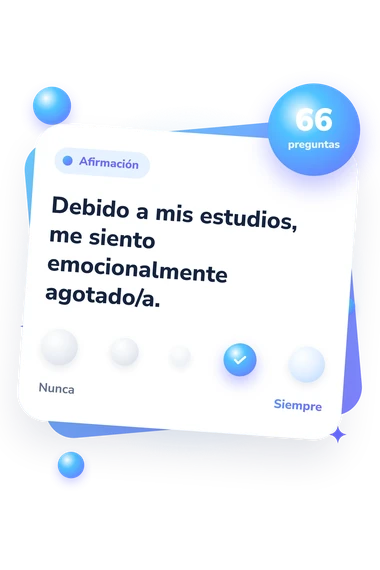 Test de evaluación del burnout: escala de acuerdo