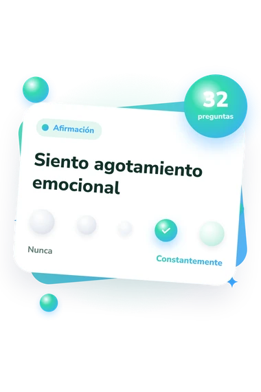 Cuestionario de evaluación: del desacuerdo al acuerdo Cuestionario de evaluación del agotamiento: escala de acuerdo