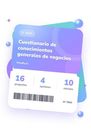 Test cuestionario de conocimientos: preguntas, opciones y minutos Test cuestionario de conocimientos generales: billete del test