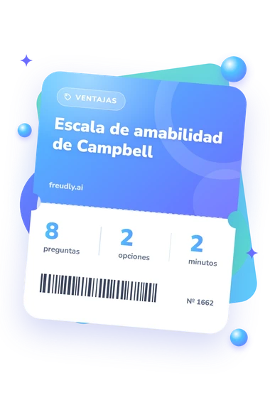 Test escala de amabilidad: billete del test