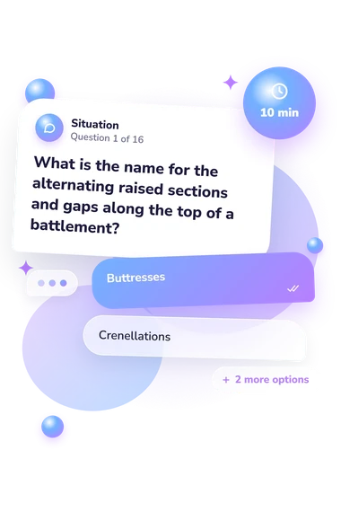 Castle Quiz: situation and reply bubbles