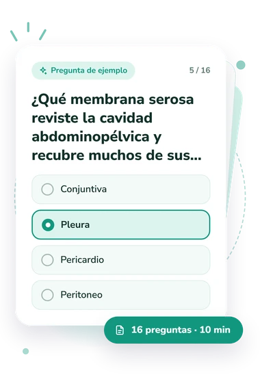Test cuestionario sobre ojos: tarjeta con pregunta