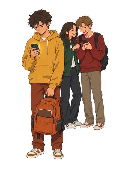 CES-DC Depression Questionnaire: how heavy was your week CES-DC Depression Questionnaire: teen checks phone, friends laugh