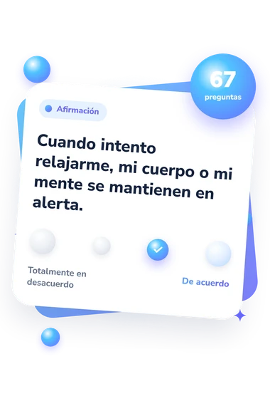 Test de equilibrio de chakras: escala de acuerdo