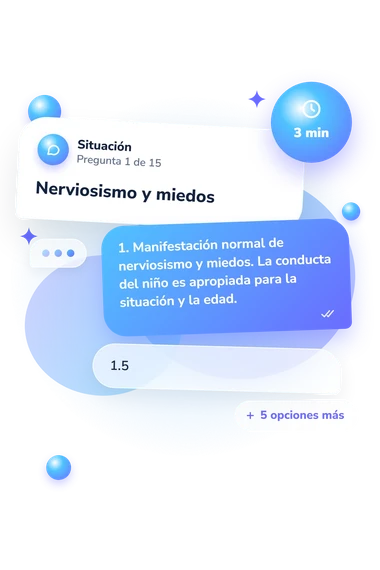 Test escala de valoración: situación y respuestas