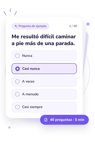 Test cuestionario de calidad: pregunta y respuestas Test cuestionario de calidad: tarjeta con pregunta