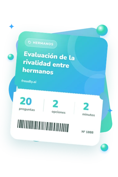 Test evaluación: preguntas, opciones y minutos Test evaluación de la rivalidad: billete del test