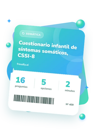 Test cuestionario infantil: preguntas, opciones y minutos Test cuestionario infantil de síntomas: billete del test