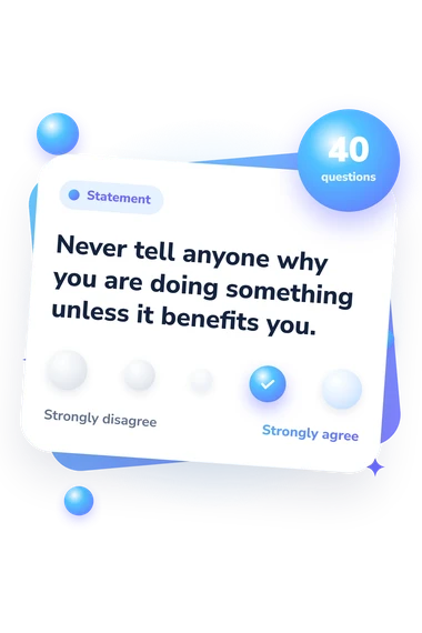 Children's Mach Scale Test: agreement scale card