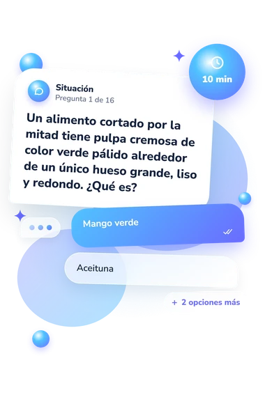 Quiz de alimentos en primer: situación y respuestas