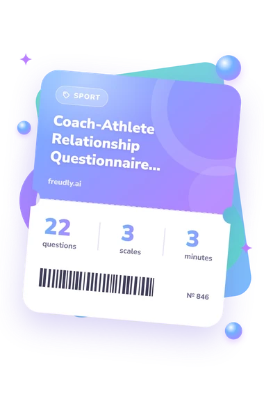 Coach-Athlete Relationship Questionnaire (CART-Q): test ticket with numbers