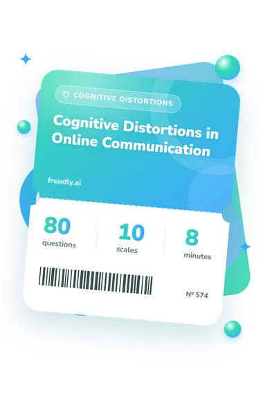 Cognitive Distortions in Online: test ticket with numbers