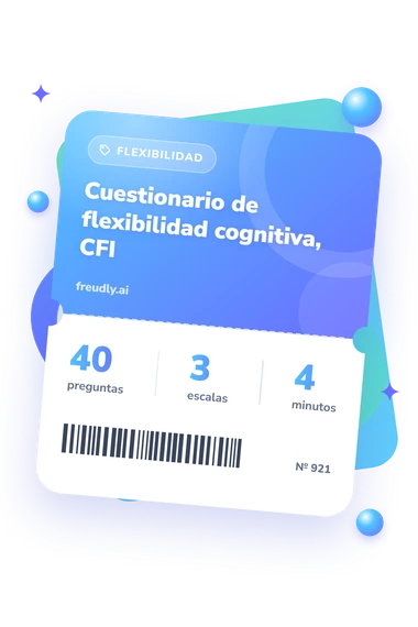 Test cuestionario de flexibilidad: preguntas, escalas y minutos Test cuestionario de flexibilidad cognitiva: billete del test