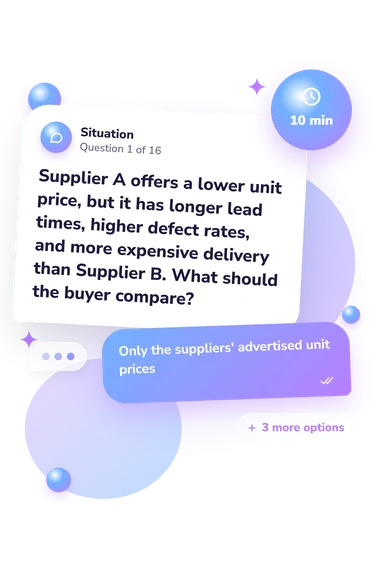 Commercial Quiz: what would you do Commercial Quiz: situation and reply bubbles