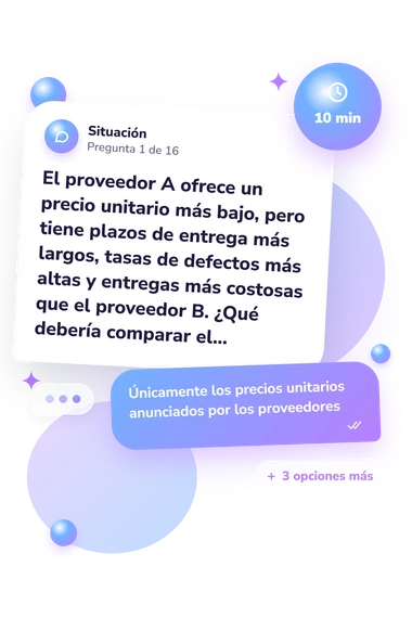 Test cuestionario de conocimientos comerciales: situación y respuestas