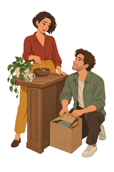Test de compatibilidad de pareja dibujo Test de compatibilidad de pareja ilustración