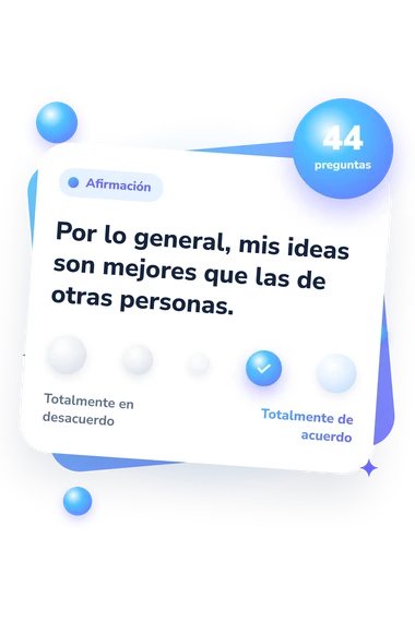Test escala integral: del desacuerdo al acuerdo Test escala integral de humildad: escala de acuerdo