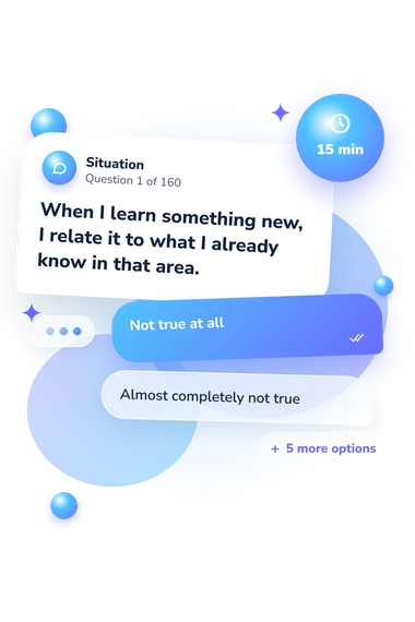 Comprehensive Metacognitive Potential Questionnaire: situation and reply bubbles