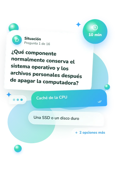 Test cuestionario sobre componentes: situación y respuestas