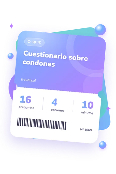 Test cuestionario sobre condones: preguntas, opciones y minutos Test cuestionario sobre condones: billete del test
