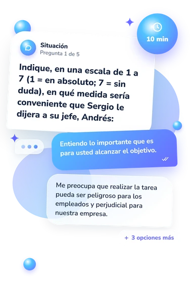 Test situaciones conflictivas: situación y respuestas
