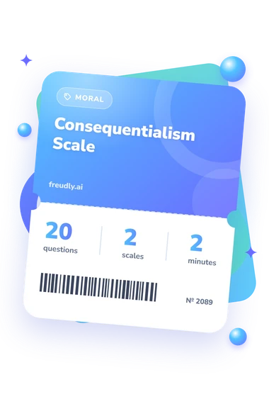 Consequentialism Scale Test: test ticket with numbers