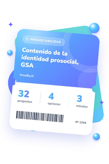 Test contenido: preguntas, opciones y minutos Test contenido de la identidad: billete del test