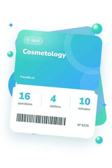 Cosmetology Quiz: test ticket with numbers