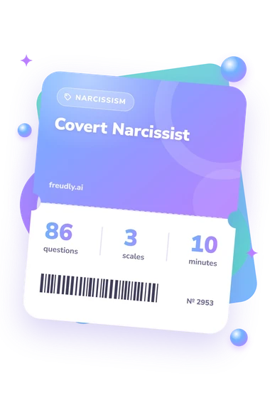 Covert Narcissist Test: questions, scales and minutes Covert Narcissist Test: test ticket with numbers
