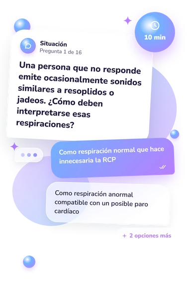 Test cuestionario de RCP: situación y respuestas
