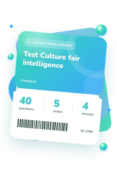Test Сulture fair intelligence: questions, scales and minutes Test Сulture fair intelligence: test ticket with numbers