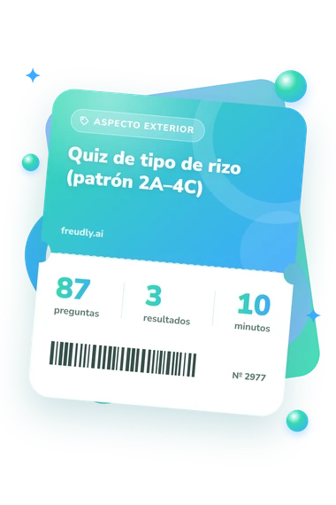 Quiz de tipo: preguntas, resultados y minutos Quiz de tipo de rizo: billete del test